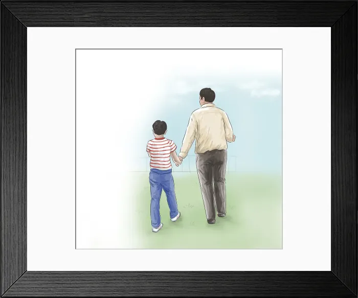 Framed Print : Father and son Framed Print : Father and son