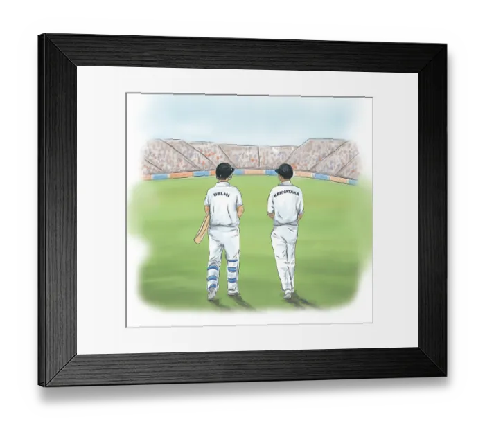 Framed Print : Virat illustration Framed Print : Virat illustration