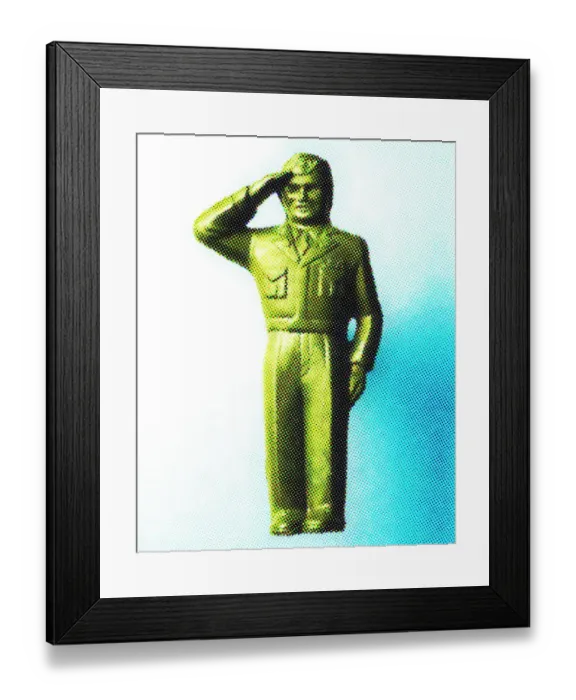 Framed Print : Military Man Framed Print : Military Man