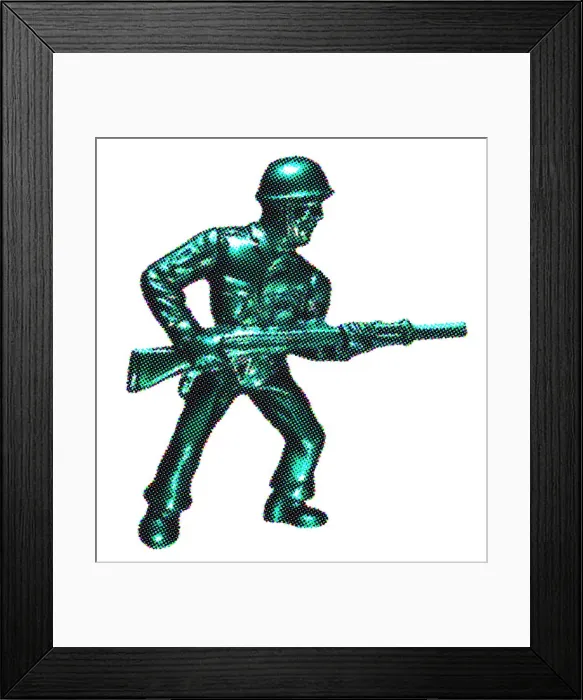 Framed Print : Plastic Toy Soldier Framed Print : Plastic Toy Soldier