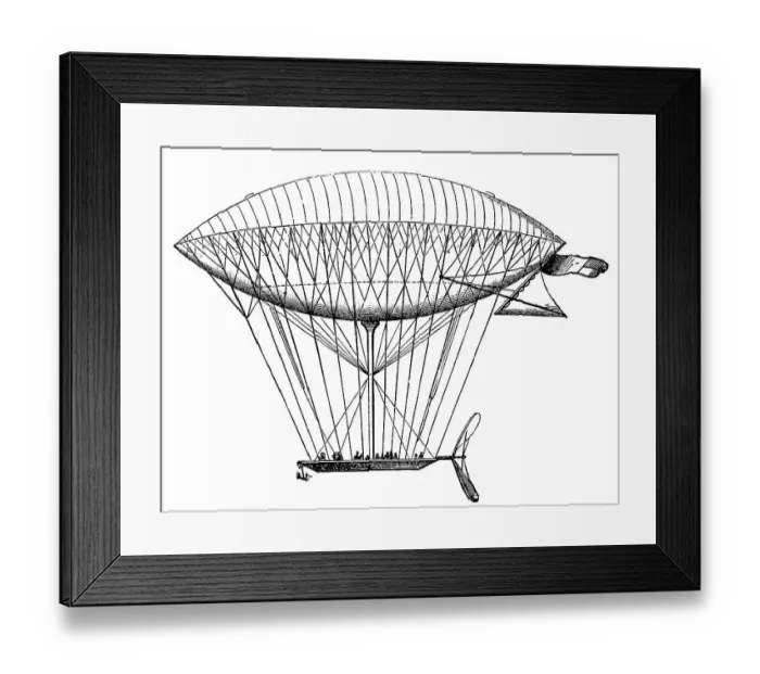 Framed Print : Air balloon