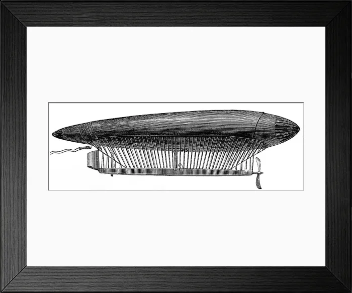 Framed Print : Concept for an air vehicle by Renard / Krebs Framed Print : Concept for an air vehicle by Renard / Krebs