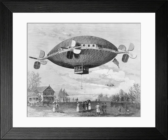Framed Print : Cole's Aerial Vessel Framed Print : Cole's Aerial Vessel