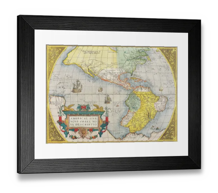 Framed Print : The Americas Framed Print : The Americas