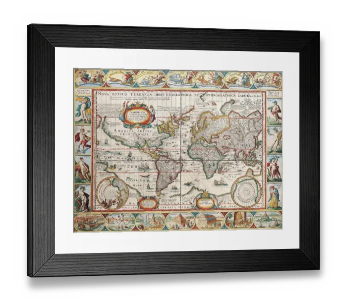 Framed Print : The Americas