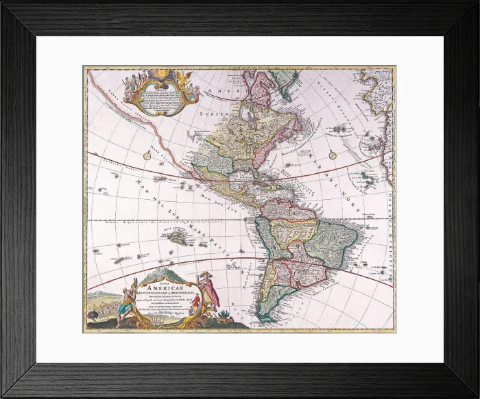 Framed Print : The Americas Framed Print : The Americas