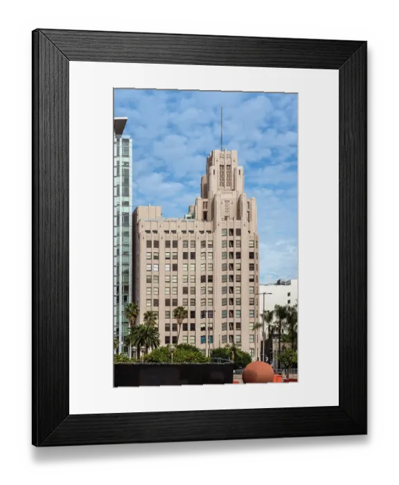 Framed Print : Title Guarantee Building in Los Angeles Framed Print : Title Guarantee Building in Los Angeles