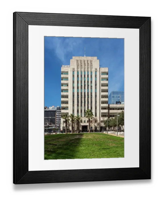 Framed Print : 1948 Mirror Building in Los Angeles Framed Print : 1948 Mirror Building in Los Angeles