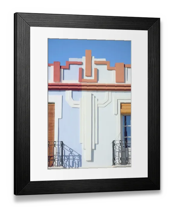 Framed Print : Modernist facades Framed Print : Modernist facades