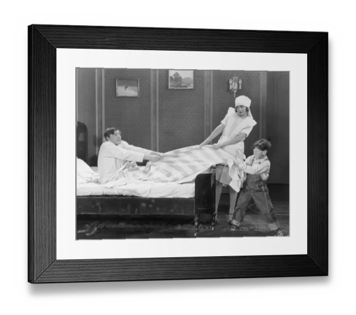 Framed Print : Lazy Bones