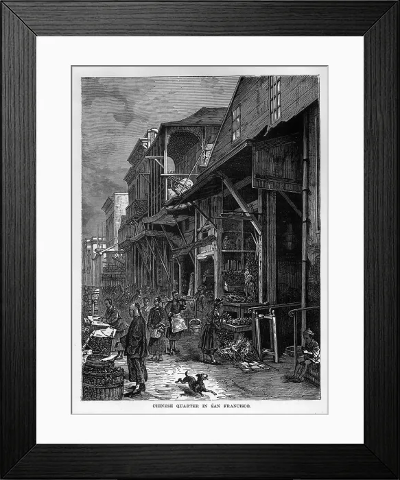 Framed Print : Early Chinatown Framed Print : Early Chinatown