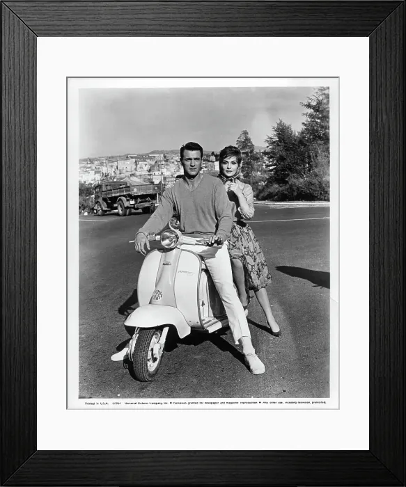 Framed Print : Rock Hudson And Gina Lollobrigida In Come September Framed Print : Rock Hudson And Gina Lollobrigida In Come September