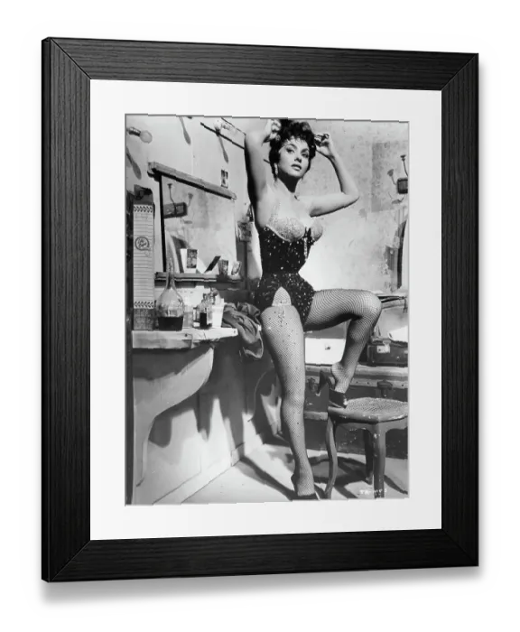 Framed Print : Gina Lollobrigida In Trapeze Framed Print : Gina Lollobrigida In Trapeze