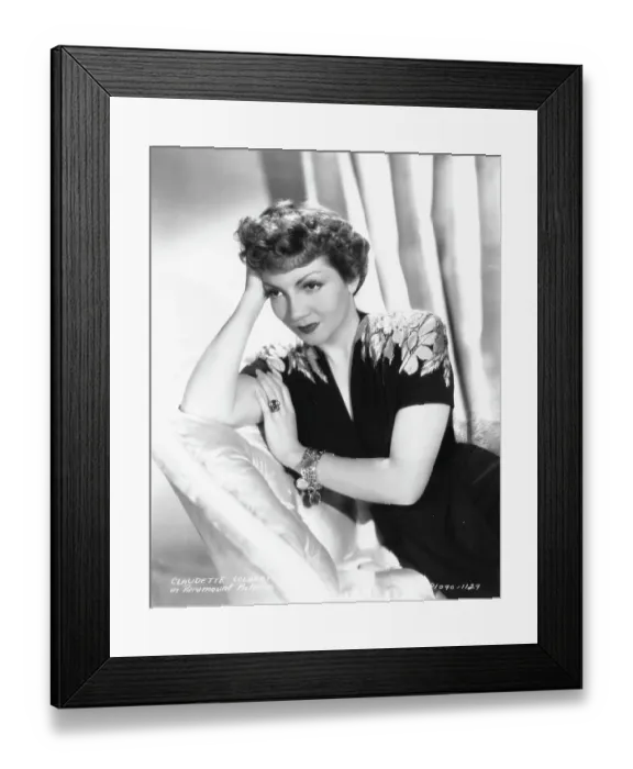 Framed Print : Claudette Colbert Framed Print : Claudette Colbert