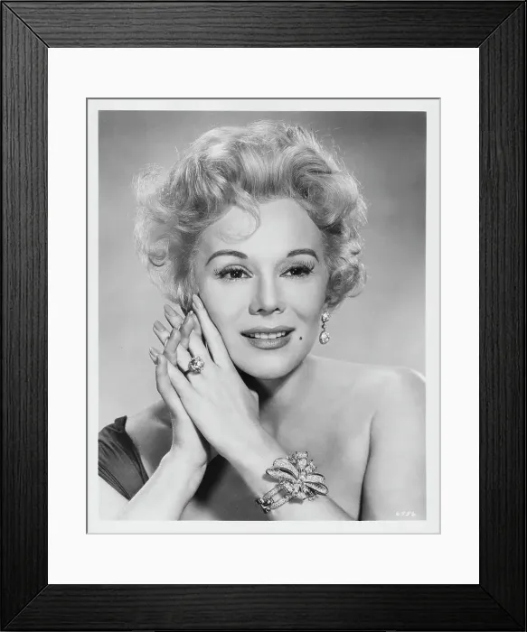 Framed Print : Eva Gabor. Headshot of actress and socialite Eva Gabor with her hands to her face Framed Print : Eva Gabor. Headshot of actress and socialite Eva Gabor with her hands to her face