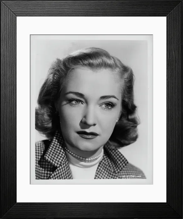 Framed Print : Nina Foch. Headshot of actress Nina Foch, as she appears in the movie The Undercover Man Framed Print : Nina Foch. Headshot of actress Nina Foch, as she appears in the movie The Undercover Man