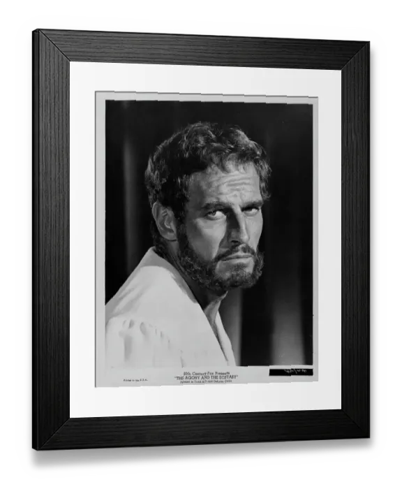 Framed Print : Charlton Heston Framed Print : Charlton Heston