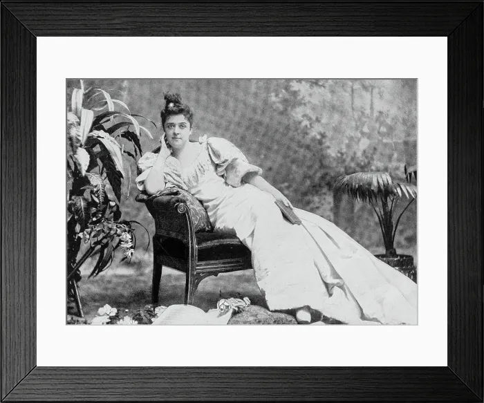 Framed Print : Portrait of 19th century stage celebrities: Marie Burroughs Framed Print : Portrait of 19th century stage celebrities: Marie Burroughs