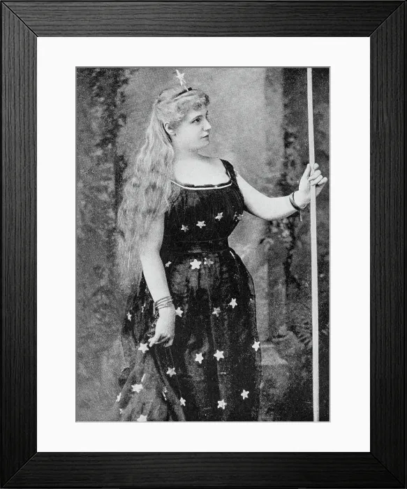 Framed Print : Portrait of 19th century stage celebrities: Emma Juch Framed Print : Portrait of 19th century stage celebrities: Emma Juch