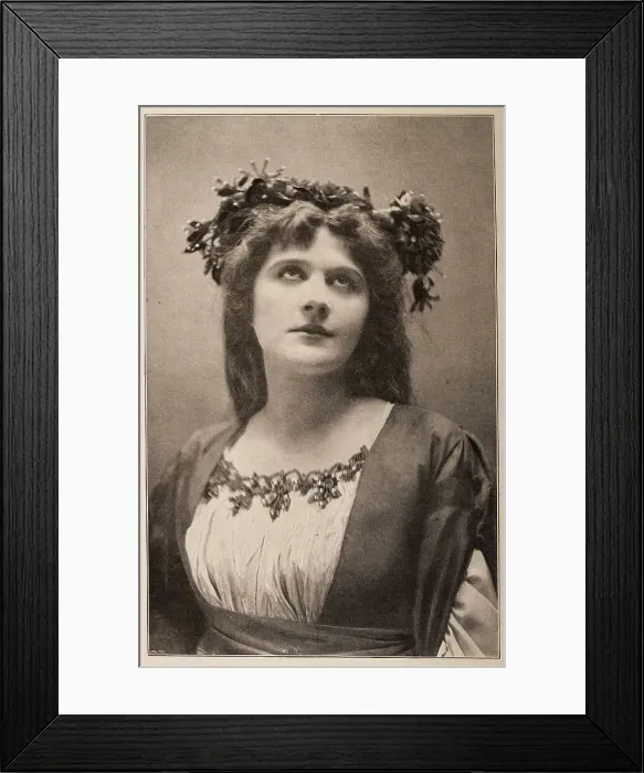 Framed Print : Julie Opp an American stage actress, as Hymen in As You Like It, Victorian theatre, 1890s, 19th Century Framed Print : Julie Opp an American stage actress, as Hymen in As You Like It, Victorian theatre, 1890s, 19th Century