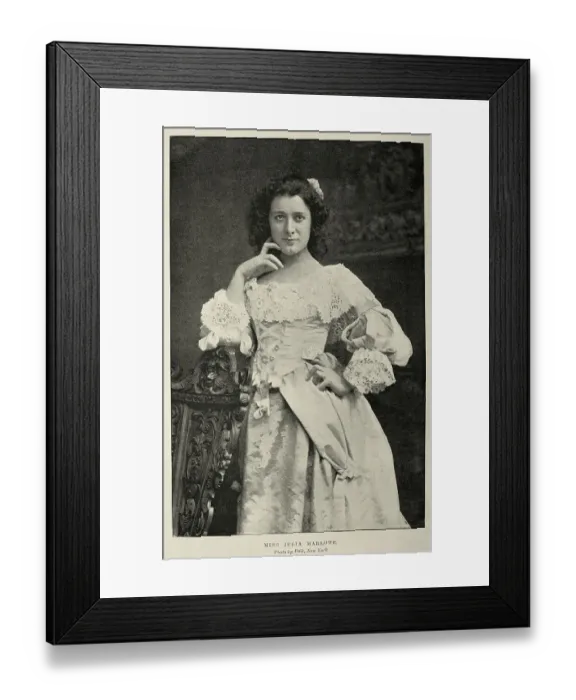 Framed Print : Julia Marlowe an English-born American actress, known for her interpretations of William Shakespeare's plays, 1890s Framed Print : Julia Marlowe an English-born American actress, known for her interpretations of William Shakespeare's plays, 1890s