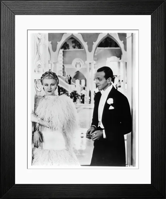 Framed Print : Ginger Rogers And Fred Astaire In Top Hat