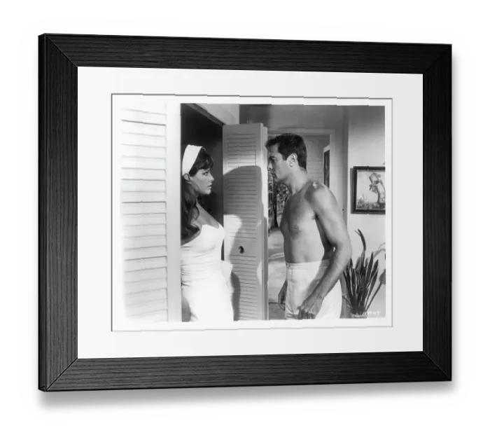 Framed Print : Claudia Cardinale And Tony Curtis In Don't Make Waves Framed Print : Claudia Cardinale And Tony Curtis In Don't Make Waves