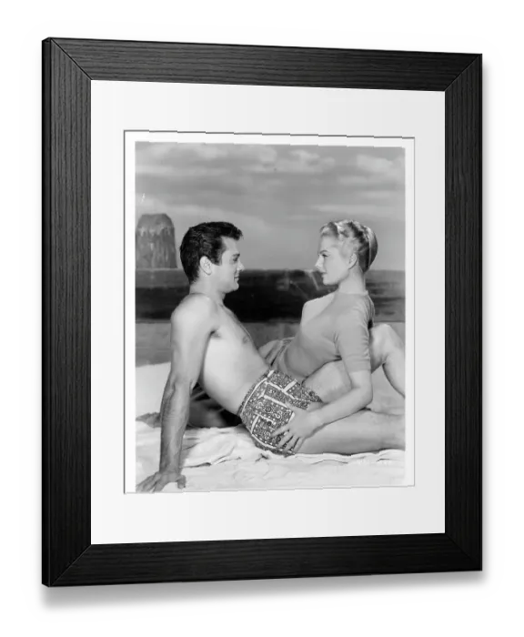 Framed Print : Tony Curtis And Martha Hyer In Mister Cory Framed Print : Tony Curtis And Martha Hyer In Mister Cory