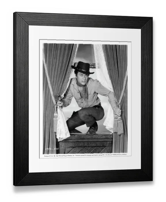 Framed Print : Tony Curtis In The Rawhide Years Framed Print : Tony Curtis In The Rawhide Years