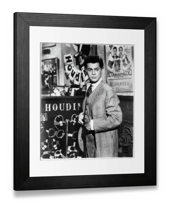 Framed Print : Tony Curtis In Houdini