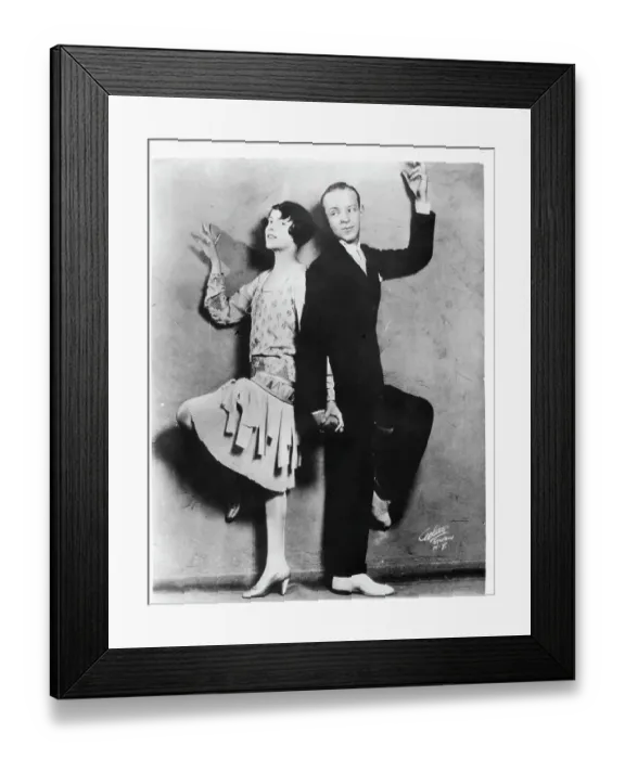 Framed Print : Adele Astaire And Fred Astaire In Lady Be Good Framed Print : Adele Astaire And Fred Astaire In Lady Be Good