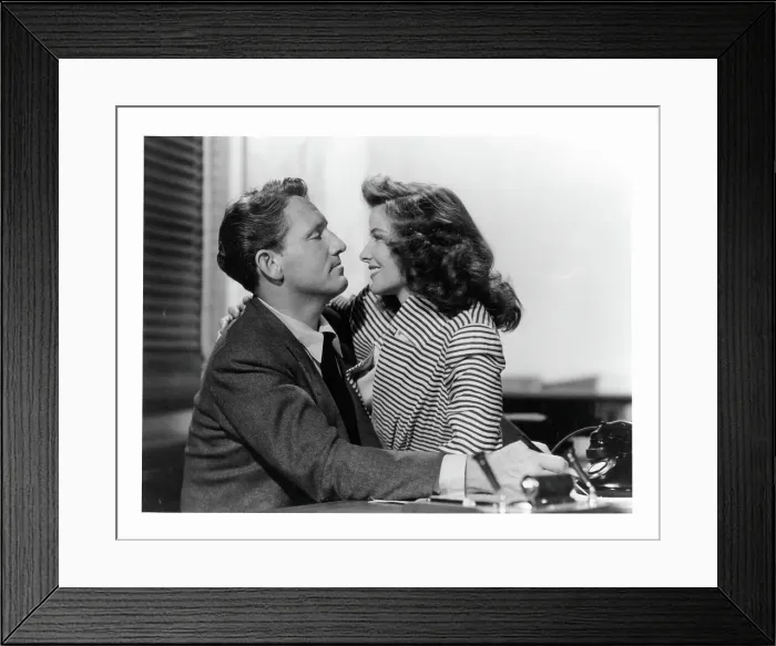 Framed Print : Spencer Tracy And Katharine Hepburn In Woman Of The Year Framed Print : Spencer Tracy And Katharine Hepburn In Woman Of The Year
