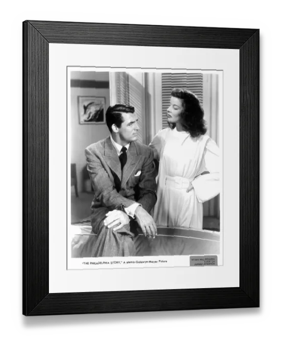 Framed Print : Cary Grant And Katharine Hepburn In The Philadelphia Story Framed Print : Cary Grant And Katharine Hepburn In The Philadelphia Story