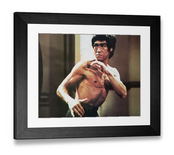 Framed Print : Bruce Lee Karate Stance Framed Print : Bruce Lee Karate Stance