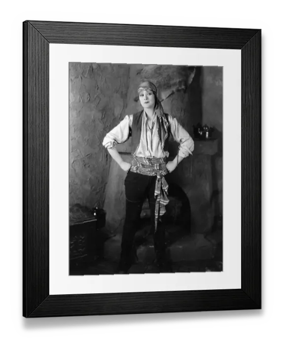 Framed Print : Climbers. 1927: American actress Irene Rich (1891 - 1988) dressed as a Framed Print : Climbers. 1927: American actress Irene Rich (1891 - 1988) dressed as a