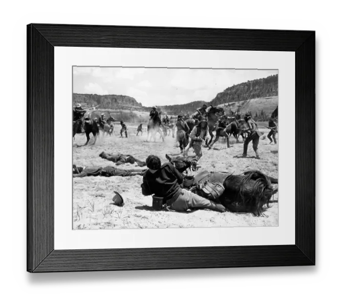 Framed Print : Ambush. 1950: Charles Stevens (centre) plays the role of an Apache in the film Ambush Framed Print : Ambush. 1950: Charles Stevens (centre) plays the role of an Apache in the film Ambush