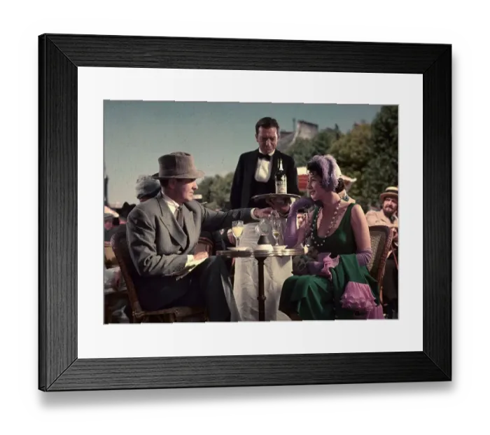Framed Print : Fiesta. 1957: French actress Juliette Greco with Tyrone Power in the film Framed Print : Fiesta. 1957: French actress Juliette Greco with Tyrone Power in the film