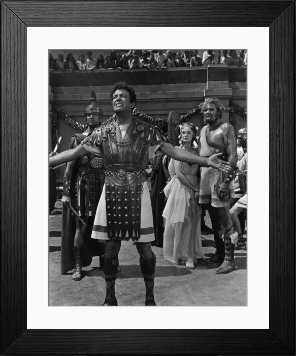 Framed Print : Quo Vadis. Robert Taylor (1911-1969), Deborah Kerr and Buddy Baer Framed Print : Quo Vadis. Robert Taylor (1911-1969), Deborah Kerr and Buddy Baer