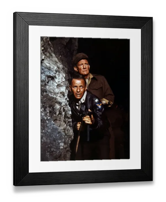 Framed Print : Frank Sinatra And Trevor Howard In Von Ryan's Express Framed Print : Frank Sinatra And Trevor Howard In Von Ryan's Express