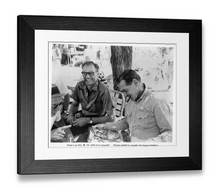 Framed Print : Arthur Miller And Clark Gable In The Misfits Framed Print : Arthur Miller And Clark Gable In The Misfits