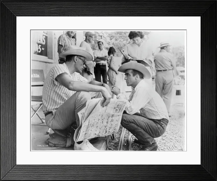 Framed Print : Arthur Miller And Montgomery Clift In The Misfits Framed Print : Arthur Miller And Montgomery Clift In The Misfits