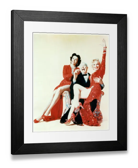 Framed Print : Jane Russell And Marilyn Monroe In Gentlemen Prefer Blondes