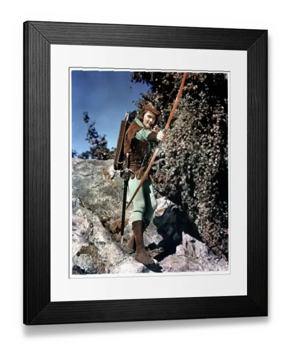 Framed Print : Errol Flynn In The Adventures Of Robin Hood