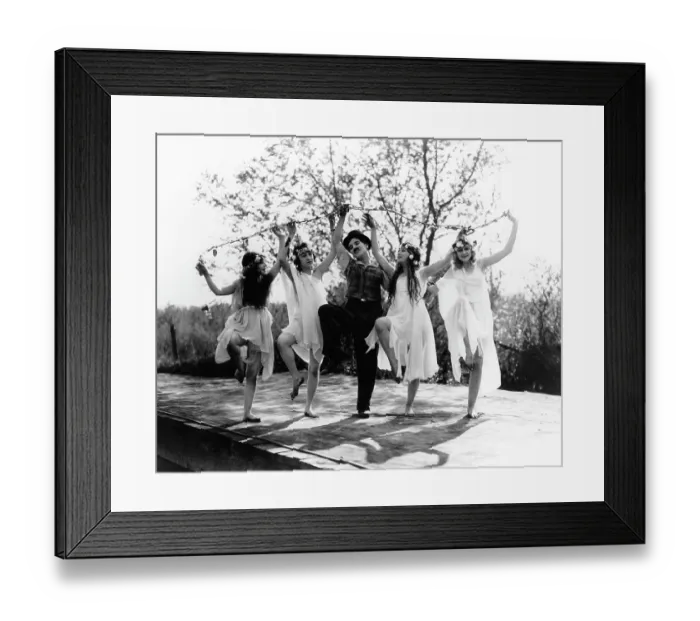 Framed Print : Charles Chaplin In Sunnyside Framed Print : Charles Chaplin In Sunnyside