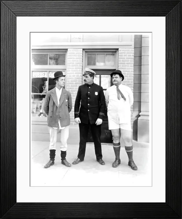 Framed Print : Stan Laurel And Oliver Hardy In Liberty Framed Print : Stan Laurel And Oliver Hardy In Liberty