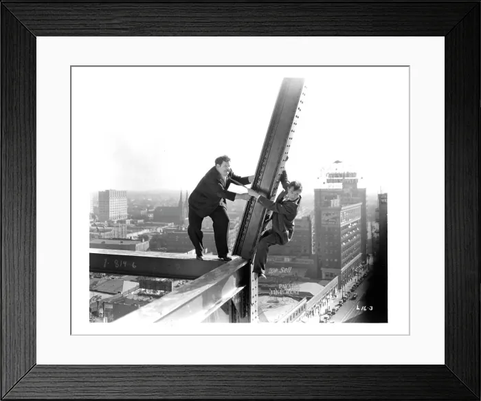 Framed Print : Oliver Hardy And Stan Laurel In Liberty Framed Print : Oliver Hardy And Stan Laurel In Liberty