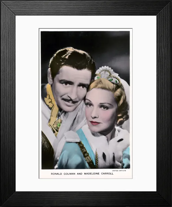 Framed Print : Ronald Colman And Madeleine Carroll In The Prisoner Of Zenda Framed Print : Ronald Colman And Madeleine Carroll In The Prisoner Of Zenda