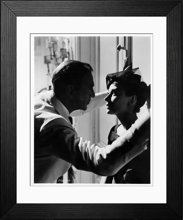 Framed Print : Gary Cooper And Audrey Hepburn In Love In The Afternoon Framed Print : Gary Cooper And Audrey Hepburn In Love In The Afternoon