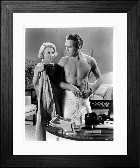 Framed Print : Elke Sommer And Paul Newman In The Prize Framed Print : Elke Sommer And Paul Newman In The Prize