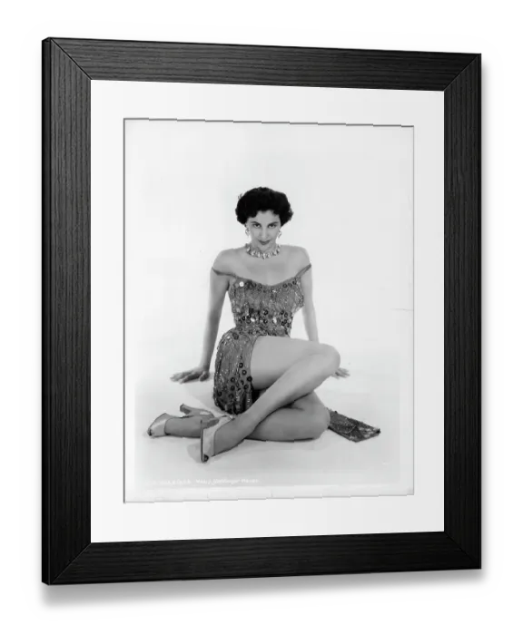 Framed Print : Cyd Charisse In Sombrero Framed Print : Cyd Charisse In Sombrero